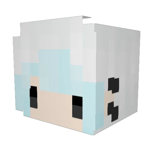 prehnite Minecraft avatar head, 3D render