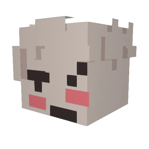 preifever Minecraft avatar head, 3D render