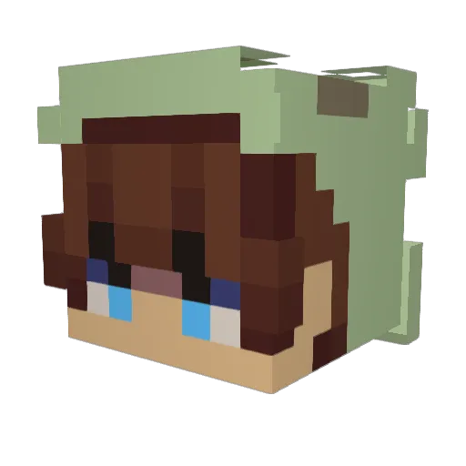 prejexs Minecraft avatar head, 3D render