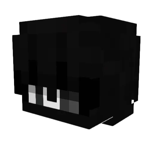 prequalifying Minecraft avatar head, 3D render
