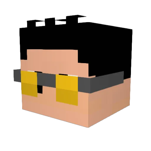 presentear Minecraft avatar head, 3D render