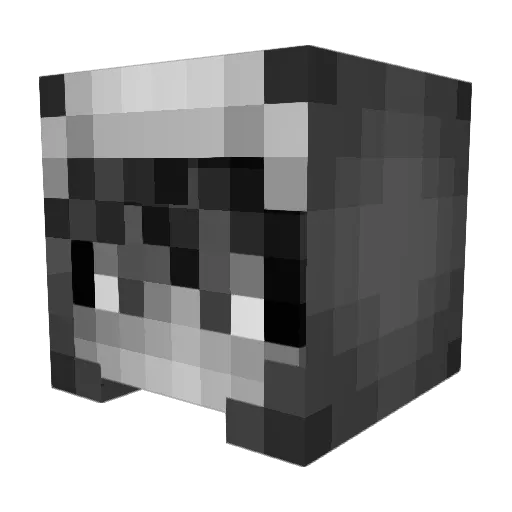 presex Minecraft avatar head, 3D render