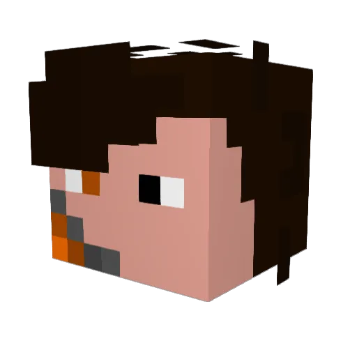 presnmyer Minecraft avatar head, 3D render