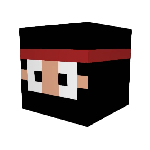 pressony Minecraft avatar head, 3D render