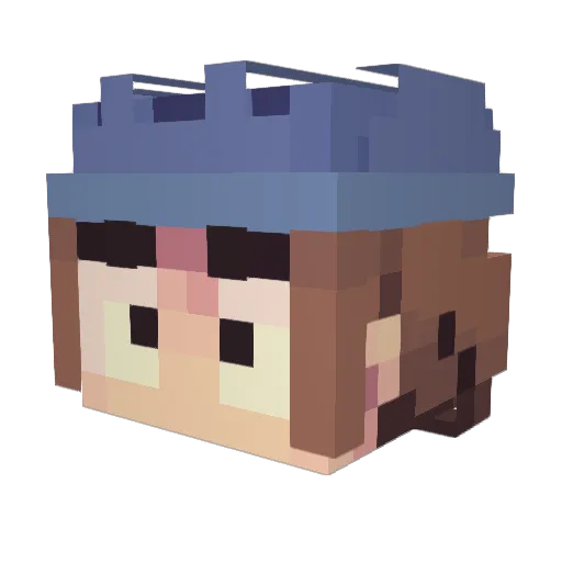 prestolong221 Minecraft avatar head, 3D render