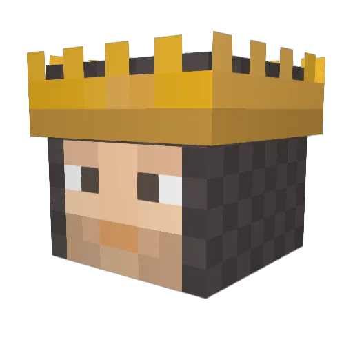 preston4 Minecraft avatar head, 3D render