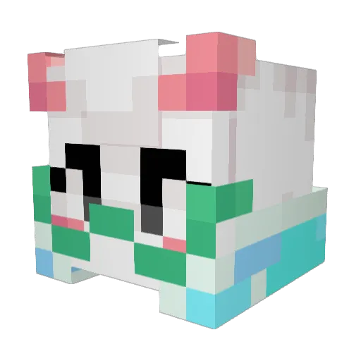 prestyBX Minecraft avatar head, 3D render