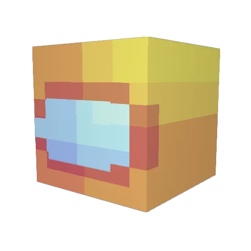 prett1erthanyou Minecraft avatar head, 3D render