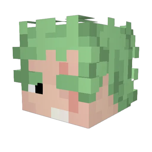 prettyboybexx Minecraft avatar head, 3D render