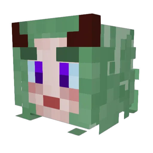 prettyflackojody Minecraft avatar head, 3D render