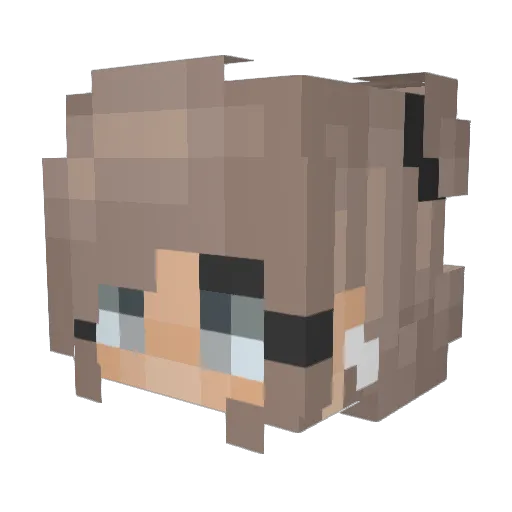 prettykitty1009 Minecraft avatar head, 3D render