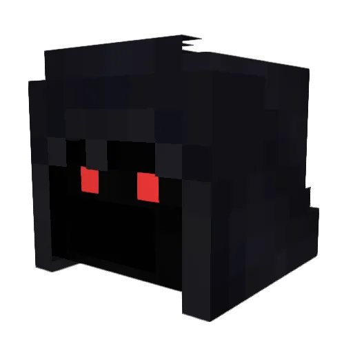 prettylit Minecraft avatar head, 3D render