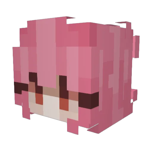 prettypanda6333 Minecraft avatar head, 3D render