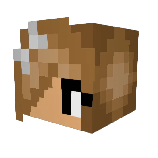 prettyprincess20 Minecraft avatar head, 3D render