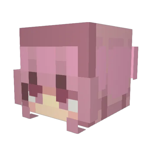 prettyvisitors0 Minecraft avatar head, 3D render