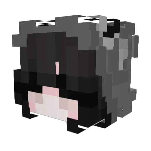 pretzel_x Minecraft avatar head, 3D render