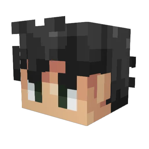 prevelat Minecraft avatar head, 3D render