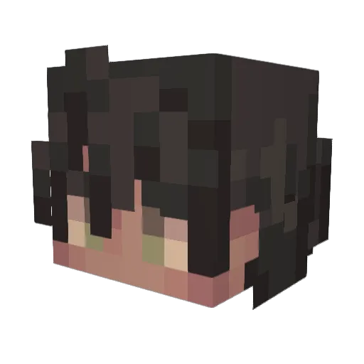 preveq Minecraft avatar head, 3D render