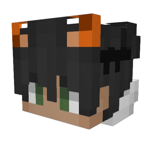 prez46 Minecraft avatar head, 3D render