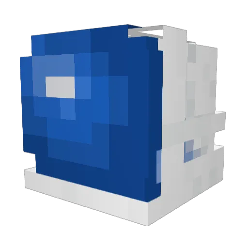 preztally Minecraft avatar head, 3D render