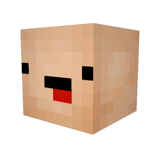 prezzzzz Minecraft avatar head, 3D render