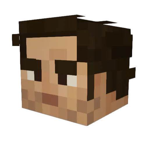 prfctCondition Minecraft avatar head, 3D render
