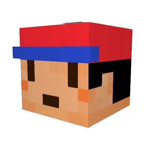 prh613 Minecraft avatar head, 3D render