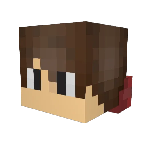 priazz Minecraft avatar head, 3D render