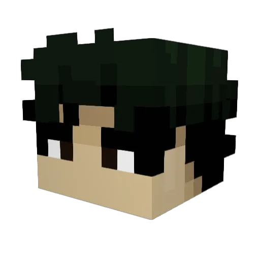 priceee_ Minecraft avatar head, 3D render