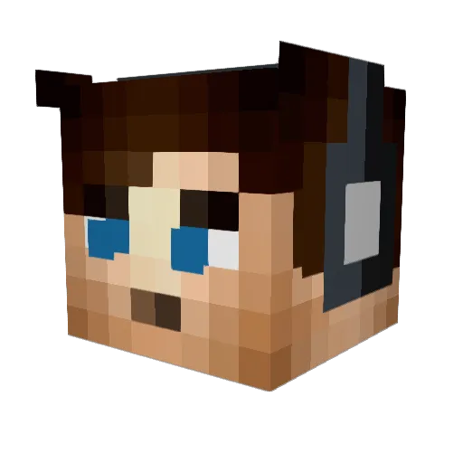 pricer_7 Minecraft avatar head, 3D render