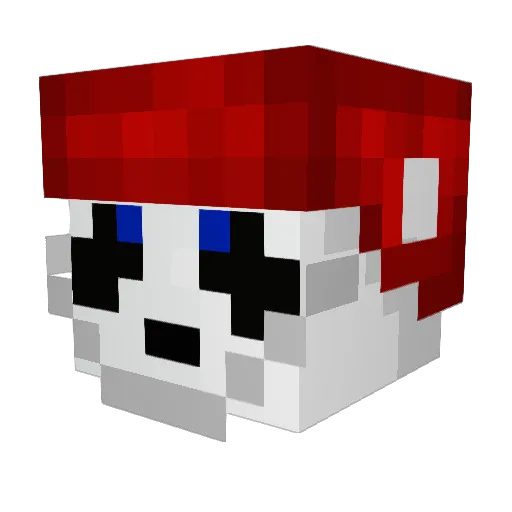 pricethebeas Minecraft avatar head, 3D render