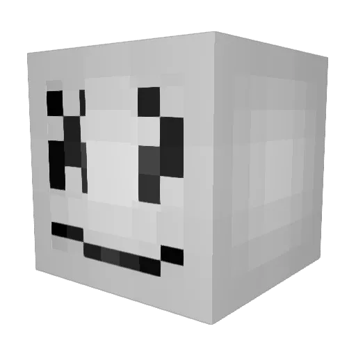 pride16 Minecraft avatar head, 3D render