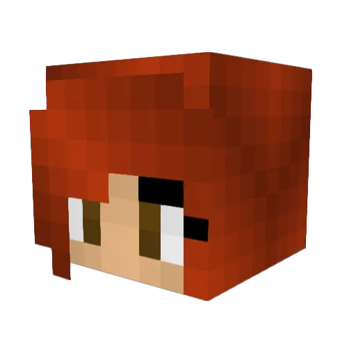 priessia Minecraft avatar head, 3D render
