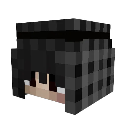 priesterin Minecraft avatar head, 3D render