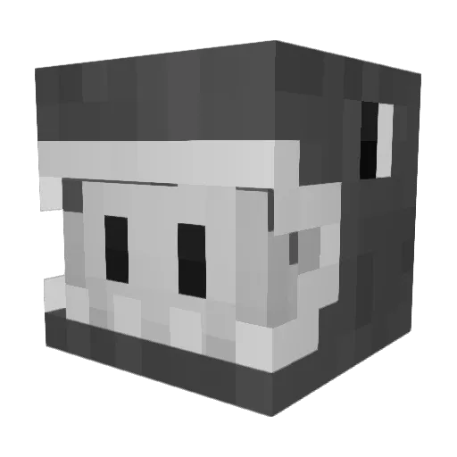 priestus Minecraft avatar head, 3D render