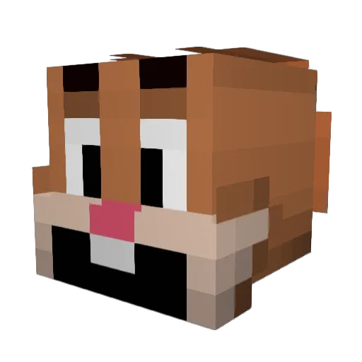 prifa__ Minecraft avatar head, 3D render