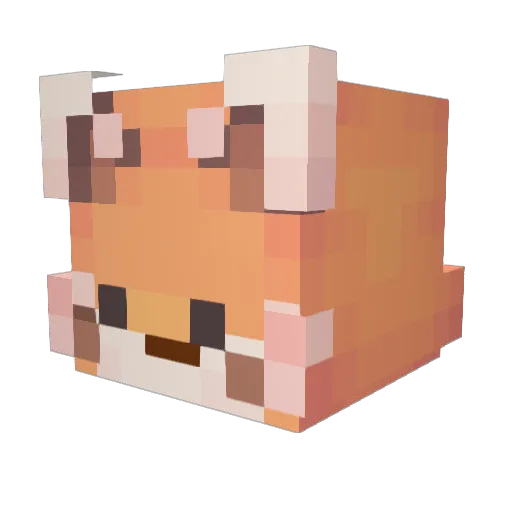 prim2 Minecraft avatar head, 3D render