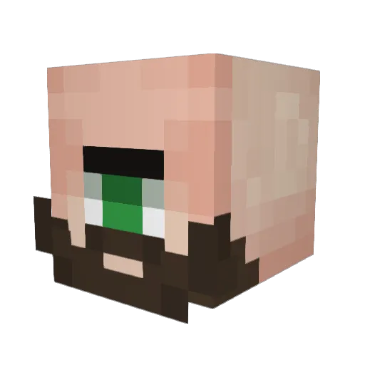 primal_max Minecraft avatar head, 3D render