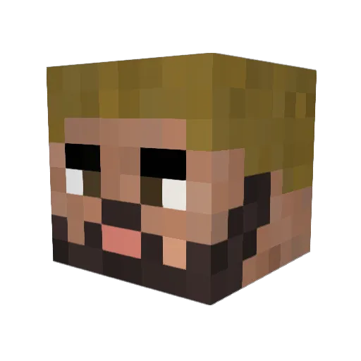 primaryartemis Minecraft avatar head, 3D render
