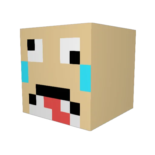 primefartedduo Minecraft avatar head, 3D render