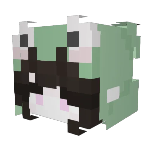 primeira1 Minecraft avatar head, 3D render