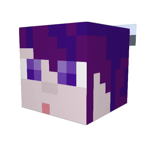 primevalchild Minecraft avatar head, 3D render