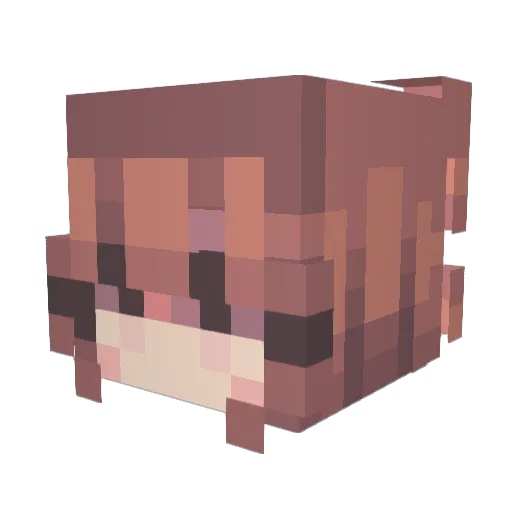 primiveris Minecraft avatar head, 3D render