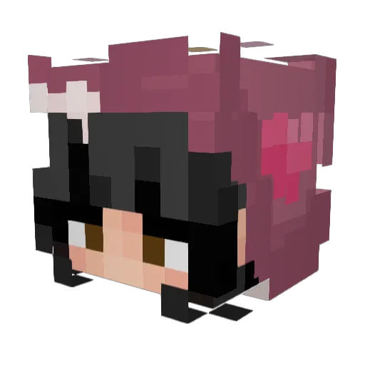 primmyprim Minecraft avatar head, 3D render