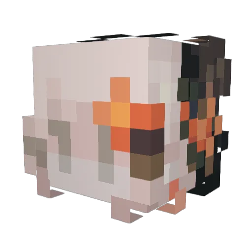 primrosielove Minecraft avatar head, 3D render