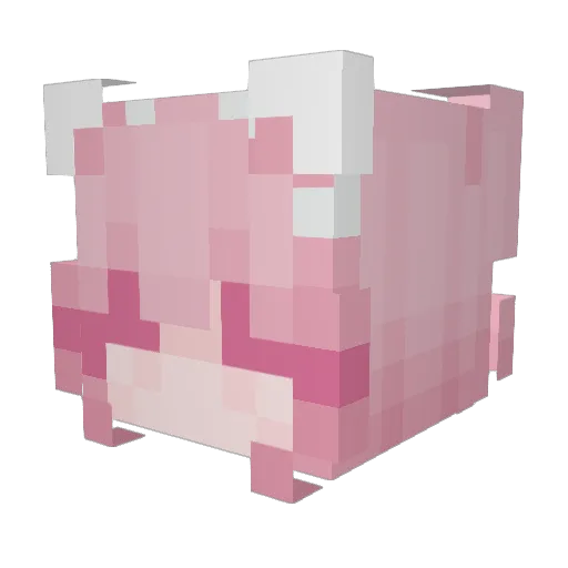 primuni Minecraft avatar head, 3D render