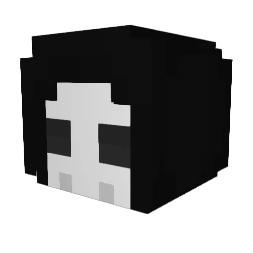 princ3sss Minecraft avatar head, 3D render