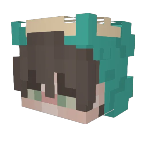 prince__pluto Minecraft avatar head, 3D render