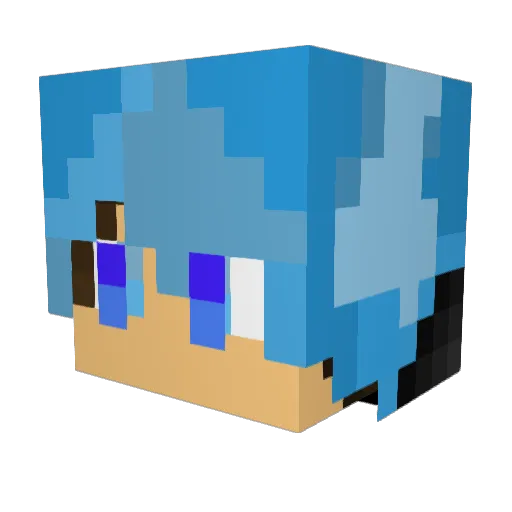 princeahnbert Minecraft avatar head, 3D render