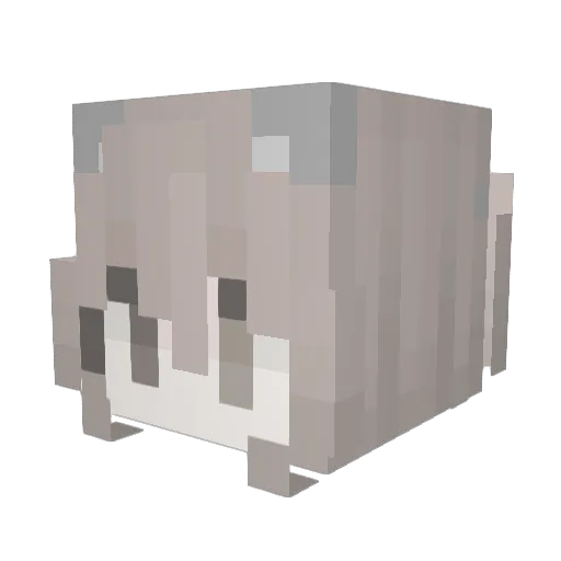 princebunnii Minecraft avatar head, 3D render